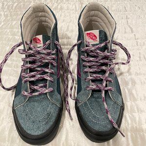 Van's High Top Suede and Canvas Skateboard Shoes Size US Men 10.5